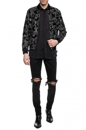 Embroidered bomber sweatshirt, zdjęcie 2 Embroidered bomber sweatshirt od Saint Laurent